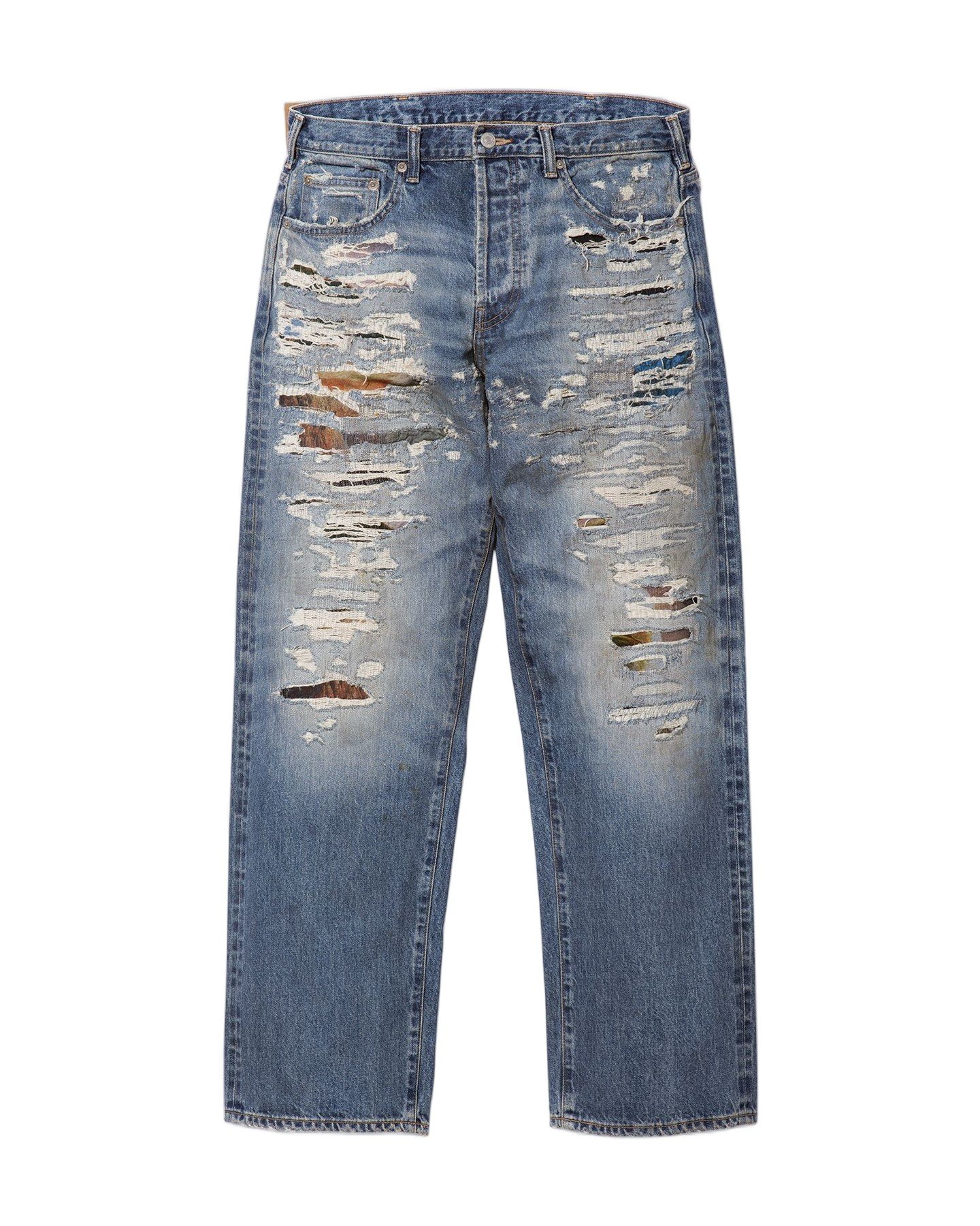 Supreme®/MM6 Maison Margiela Distressed Loose Fit Selvedge Jean view 2